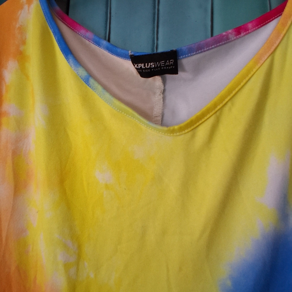 Casual Tie-Dye Maxi Dress with Pockets - Picture 4 of 6